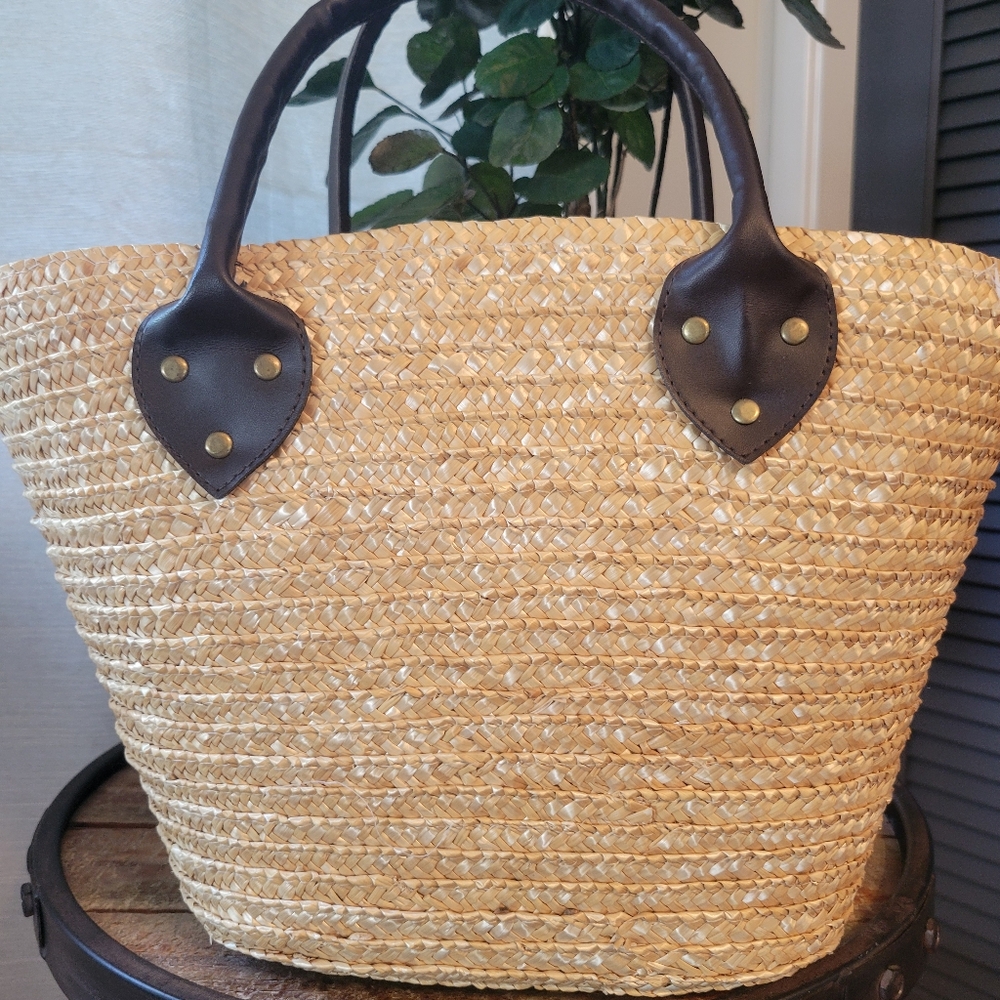 🦚 Straw purse/ Tote - Picture 5 of 6